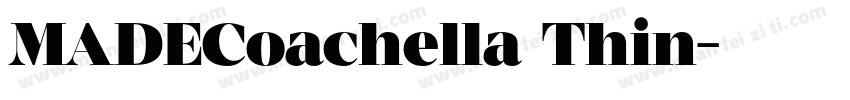 MADECoachella Thin字体转换